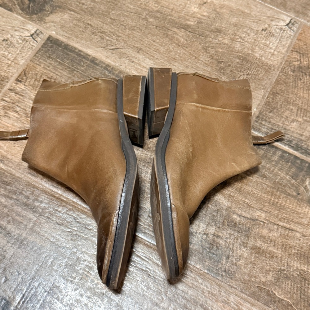 Sarto Franco Sarto Womens Nemi Leather Ankle Booties, Saddle Brown,7.5M - Picture 8 of 12
